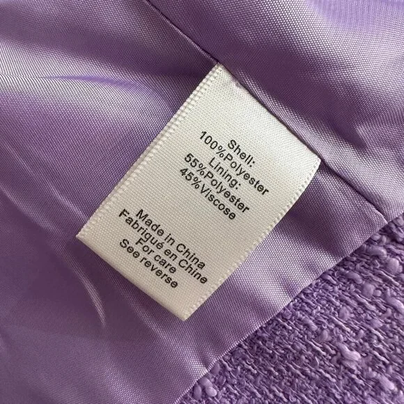 NWT Ronny Kobo Mindy Cropped Short-Sleeve Windowpane Boucle Jacket - Picture 5 of 7